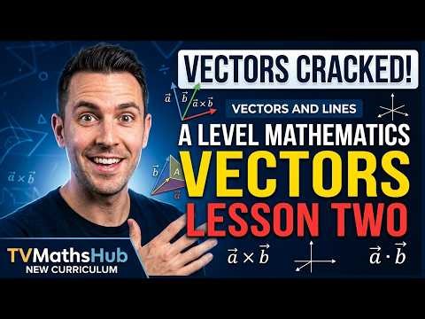 LESSON 2: Vectors | Dot & Cross Products, Triangle Area, Quadrilaterals & Line Equations explained