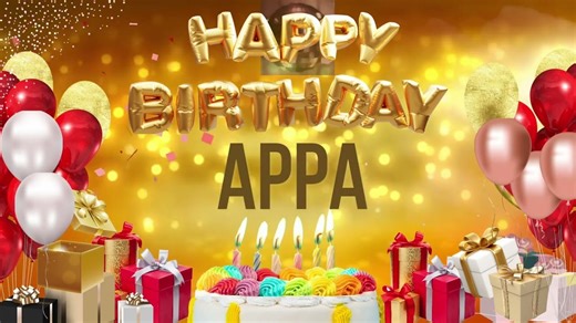 APPA - Happy Birthday Appa