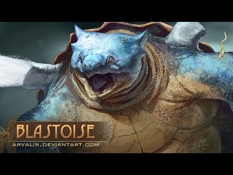 Let's Draw Realistic Blastoise