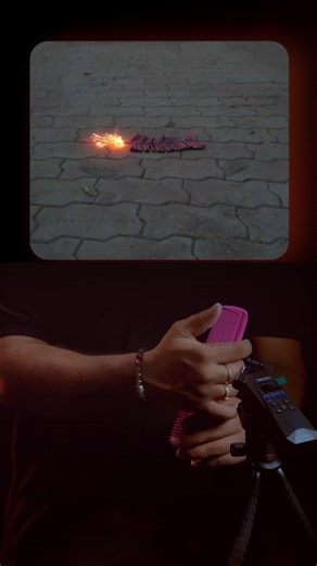 Ctrl V on Instagram: "Sound guys Deepavali be like… 💥🎧 Why burst crackers when you can design them? This Deepavali, I made my own cracker sound using a comb! 🔊 Because for sound designers, everything around is a SFX opportunity 😎 Happy Deepavali from Ctrl V #diwali #diwalivibes #deepavali #cracker #pataki #greendiwali #SoundGuysDeepavali #HappyDeepavali #SoundDesign #CtrlV #FoleyArt #CreativeFestival #EcoFriendlyDiwali"