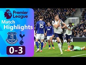 Everton vs Tottenham 0-3 Highlights Golas | Premier League 2025 | spurs everton