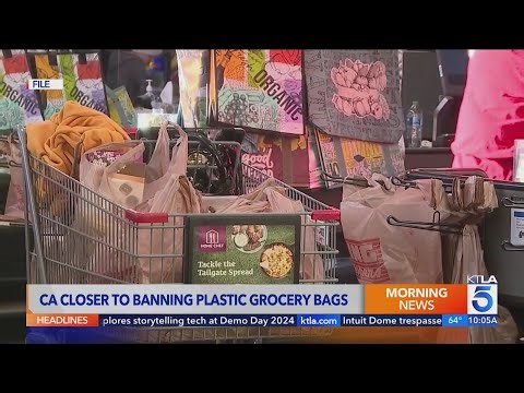 California lawmakers approve bills to ban grocery, retail stores from offering reusable plastic bags