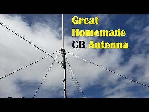 Basic CB Radio Base Station Antenna, Homemade with wire + PVC