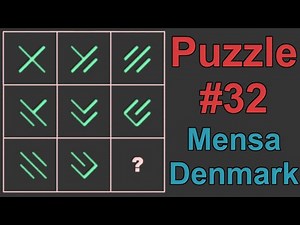 Puzzle 32 From the Mensa Denmark IQ Test Explained In Depth