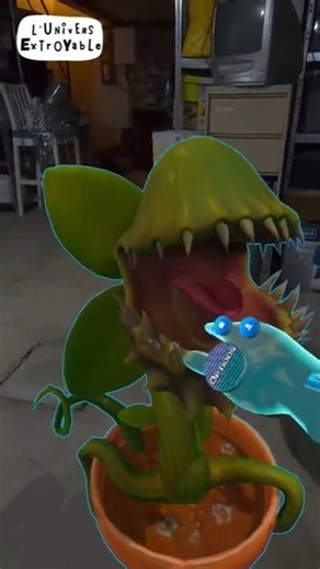 J'ai mis une plante carnivore géante dans mon garage (Ça a mal tourné). #shorts