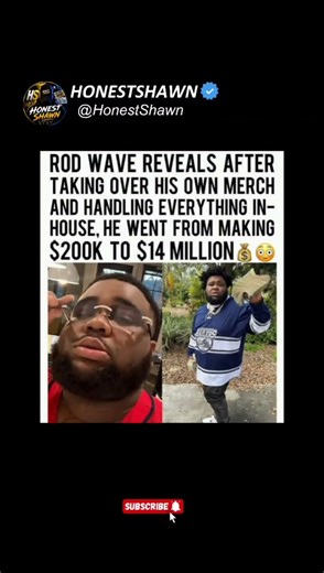 Rod Wave Went from $200K to $14M – By Firing Everyone 💰😮#shorts
