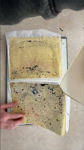 Gold + Gloss Gel Plate Pull | No-Waste Palette Print
