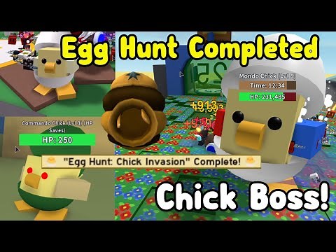 Chick Boss! Completed Egg Hunt Mission For Bee Swarm Simulator New Update!
