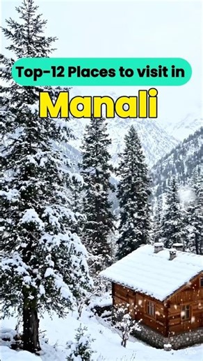 Top-12 places to visit in Manali 📍#viralvideo #travel #viral #trending #youtubeshorts #shortsfeed