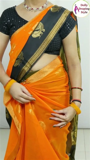 Easy Simple saree draping Tipa & Tricks #saree #draping #trendingshorts #viralshorts