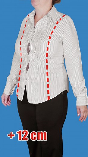 1M views · 6.6K reactions | Best sewing secret! Upsize a tight shirt in 10 minutes by 12 cm!瑱 淋✂️ ✌️ | Miarti - Wiederverwendung | Facebook