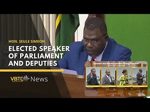 Newly elected speaker of Parliament of Vanuatu and its deputies | VBTC News