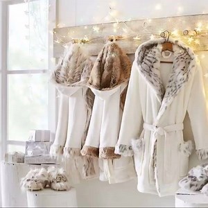 The coziest faux-fur is here - and we've put it on (almost) everything! From robes to booties to sleeping bags and throws, it's definitely the season to snuggle. Click to shop: http://bit.ly/2fAf7RZ 🎁 | Pottery Barn Teen
