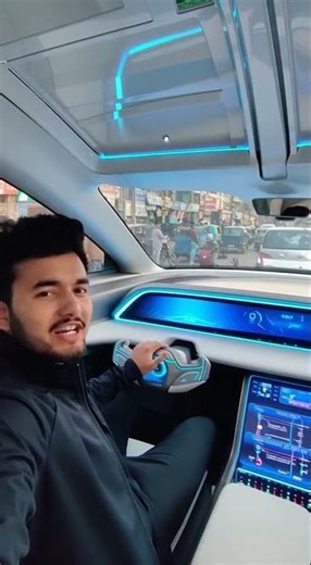 This Car Is So Tall You Need Stairs To Climb Inside! 🤯🚗 #supercar #crazyinvention #viralshorts