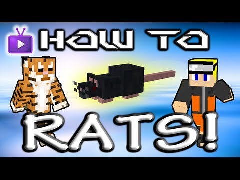 Minecraft How To: Mo' Creatures - Rat Burgers, Rats, and Nether Rats