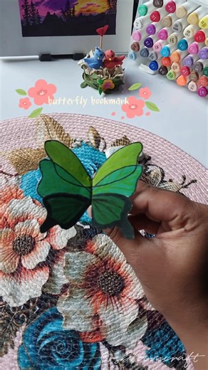 butterfly bookmark #bookmark #diy #butterfly #shorts #craft