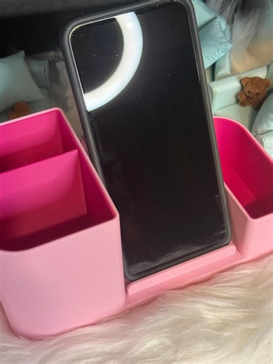 3D Printed Desk Organizer | Dual Color Phone Stand, Storage Compartments - Etsy