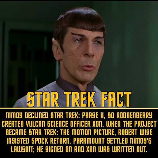 Star Trek Fact: Xon Almost Replaced Spock