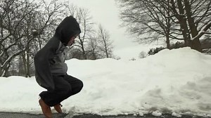 Learn to compete in the traditional Inuit sport of kneel jump