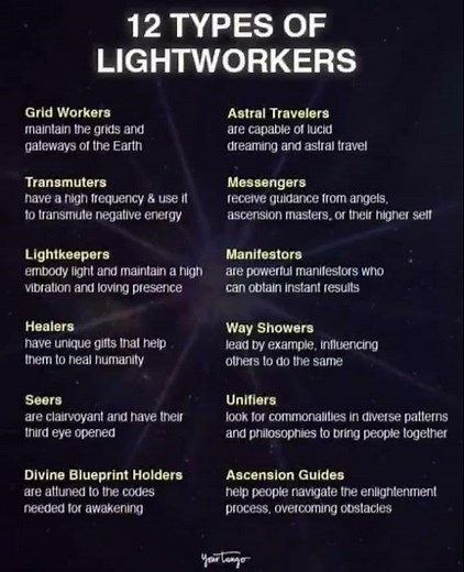 12 TYPES OF LIGHTWORKERS by Amanda Jaeger from The Collective Spiritual Consciousness🕯️#lightworkers