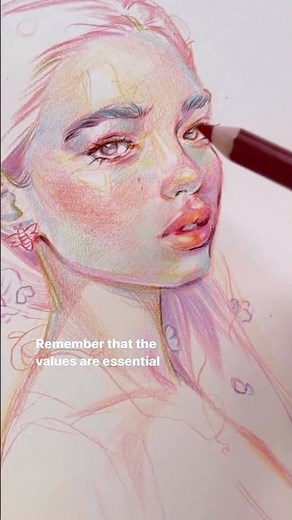 Drawing Portrait Tips for beginners - Gabriela Niko: Course in BIO 👉 #SHORTS | Domestika English