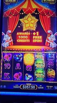 Hat Trick Hare $20 Free Games Bonus #slot #casino #gambling #slotmachine #bonus #win #slots