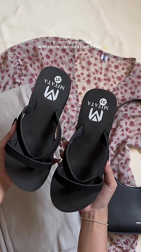 chunky sandals from tiktok >> 🫶💫 #sandal #chunkysandals #sandals #mitata #footwear #OOTD #outfit #fyp #trending #viral