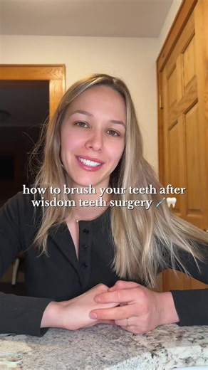 how to delicately take care of your teeth after wisdom teeth surgery #wisdomteeth #wisdomtooth #wisdomteethremoval #wisdomteethrecovery #drysocket