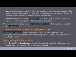 Efficiently Stream JSON Responses with Django's StreamingHttpResponse