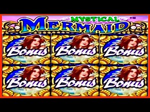 ★★$1,000 BETS★★JACKPOT HANDPAY★★MYSTICAL MERMAID HIGH LIMIT SLOT MACHINE BUENO DINERO MUSEUM SLOTS