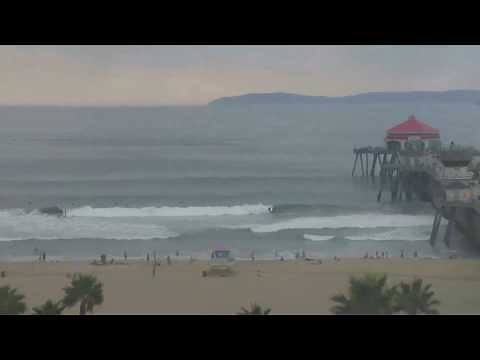 An Epic Evening of Surf at the Huntington Beach Pier