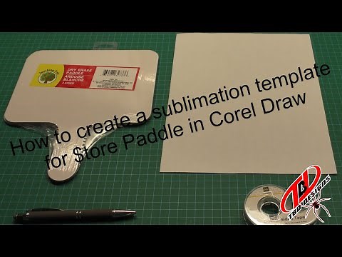 How to Create a Sublimation Template for a Dollar Tree Dry Erase Paddle in CorelDRAW