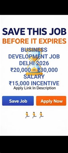 Business Development Executive Job in Delhi 2026 |₹30K Salary+Incentive- ₹15K| Apply Now #shorts