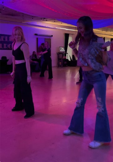 all smiles when @Red Roots Video starts videoing you and your best friend @emma🦋 💃 @abigailsmelser 📍 Timeless Ballroom 🎵 Drop it to the Floor by fletcher kirkman #viral #fypシ #linedancersoftiktok #knoxville #cyberdrop