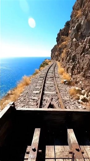 POV: Riding a Rail Cart Along the Mediterranean Coast
