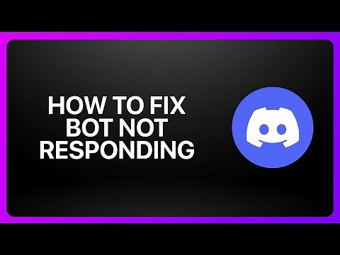 How To Fix Bot Not Responding In Discord ! Tutorial