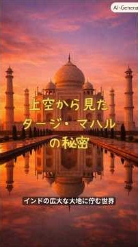 上空から見たタージ・マハルの秘密 #googleearth #グーグルアース #ワールド探訪 #歴史 #雑学
