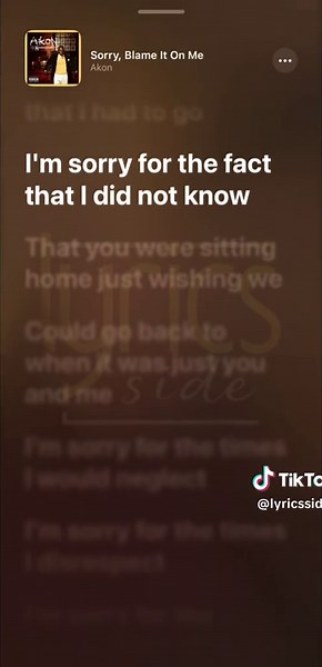 Akon - Blame It On Me Lyrics