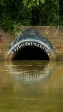 The Shark Mural that inspired the movie Jaws is a very scary tunnel that is submechanophobia coded