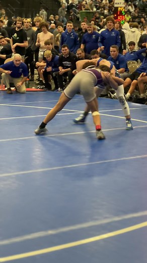 B138: (both wrestlers ranked at 132) #2 Ritonya (Bennington) gets an overtime takedown on #6 Brown (Blair) to win the match. Bennington leads Blair 21-12 | Nebraska Wrestling
