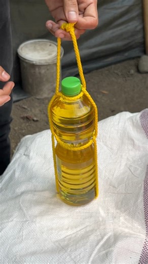 Easy way to hang bottles with straps ✅✅ | Creatif Sirojitalibin