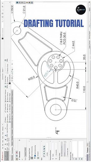 SolidWorks Tutorial | Drafting | Control Arm