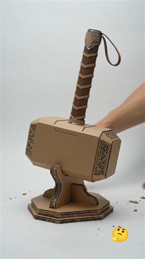 I Built THOR'S HAMMER From Cardboard 🤯🔨 | Mjölnir DIY!