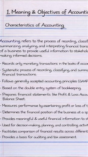 Characteristics of Accounting | Class 11 Accounts | Chapter 1
