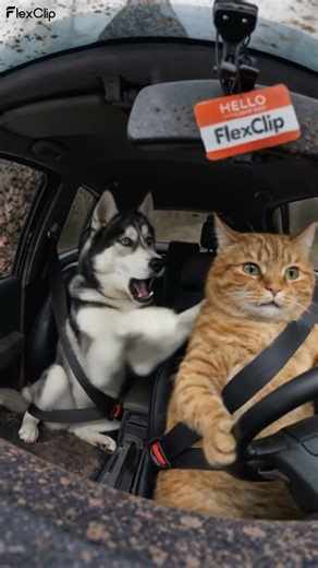 🚗 POV: Is this how your friend drives too? PART 2 What can FlexClip AI do? Day 31/100 hacks