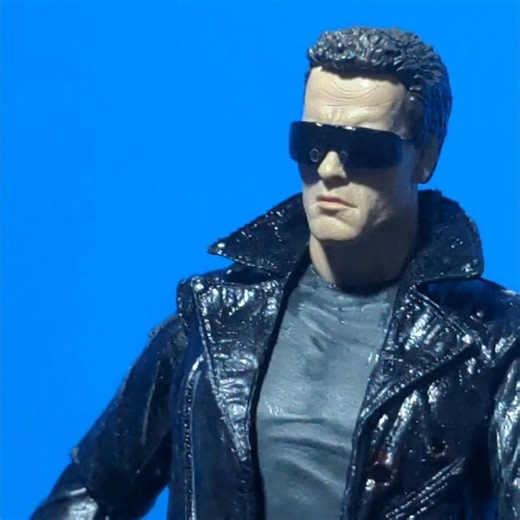 Neca police station assault Terminator showcase (stop motion)