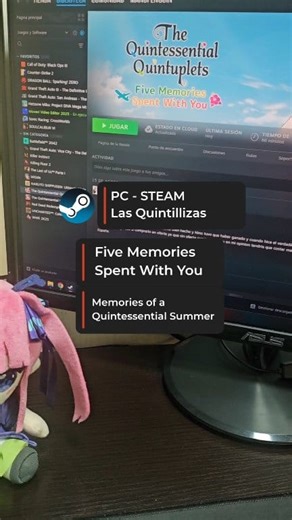 el juego de las quintillizas en español #lasquintillizas #thequintessentialquintuplets #manupenguin #steam #juegos como descargar e instalar un mod de traduccion al español del juego de steam pc las quintillizas five memories spent with you - memories of a quintessential sumer | Manupenguin.