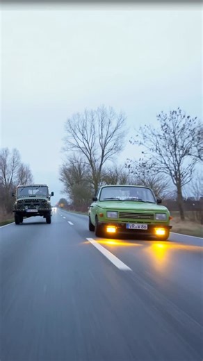 jonny on Instagram: "Ossi trifft Russe🤙🏻 Oder was eher passen würde, tief trifft Gelände 😁 ____________________________________________________ #wartburg #ostdeutschland #tuning #UAZ #lowered"