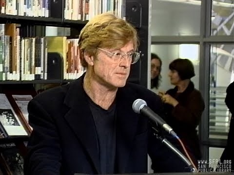 1996 Robert Redford and Annette Gellert at the San Francisco Public Library