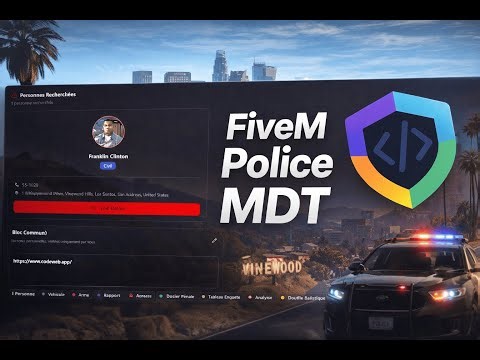 FiveM Police MDT - Multi-Service Law Enforcement Management System | Crime Division | Justice